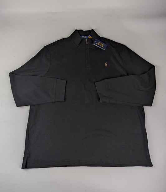 Polo Ralph Lauren Estate Fleece Quarter Zip Sweater - Black