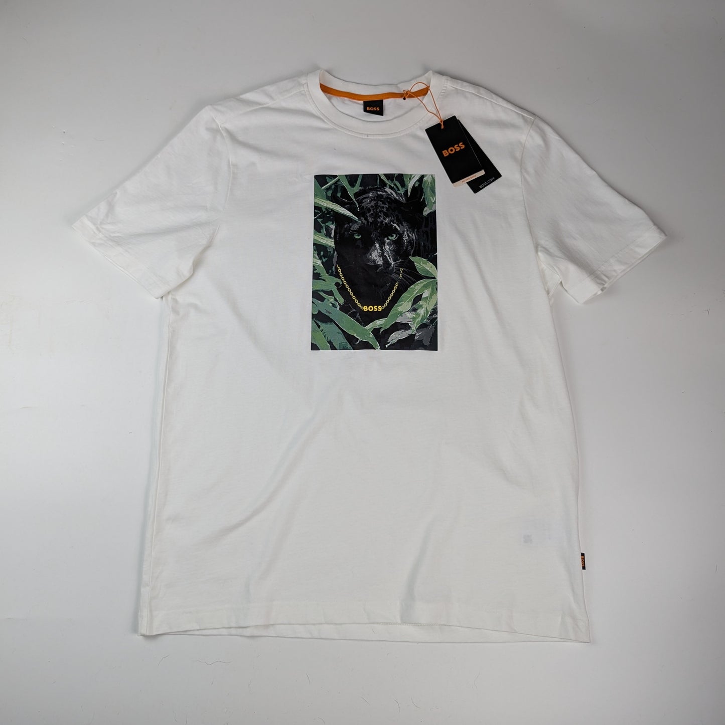 Boss Mens  Animal T-Shirt - White
