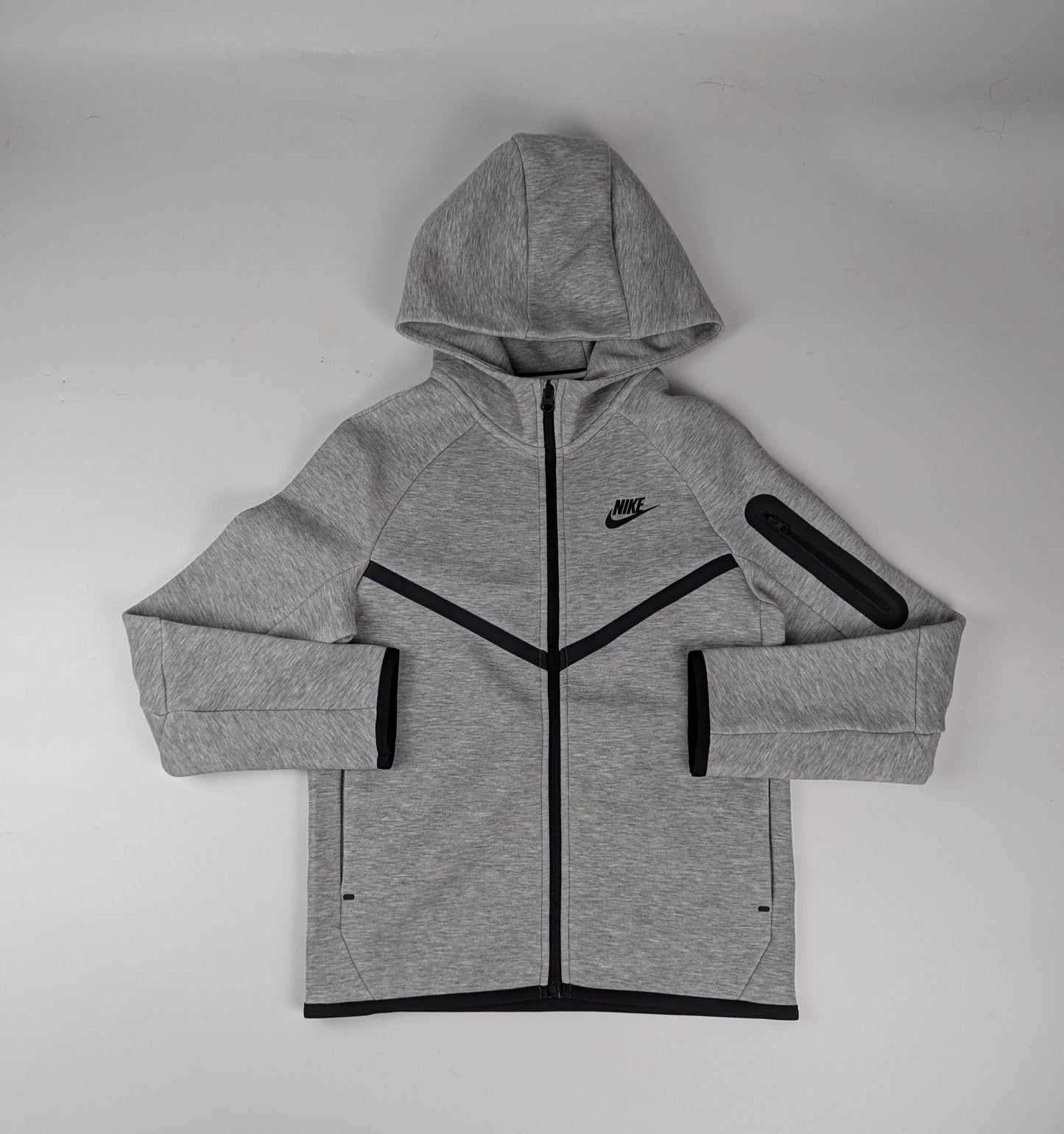 Nike Sportswear Tech Fleece Full-Zip Hoodie Juniors - Grey
