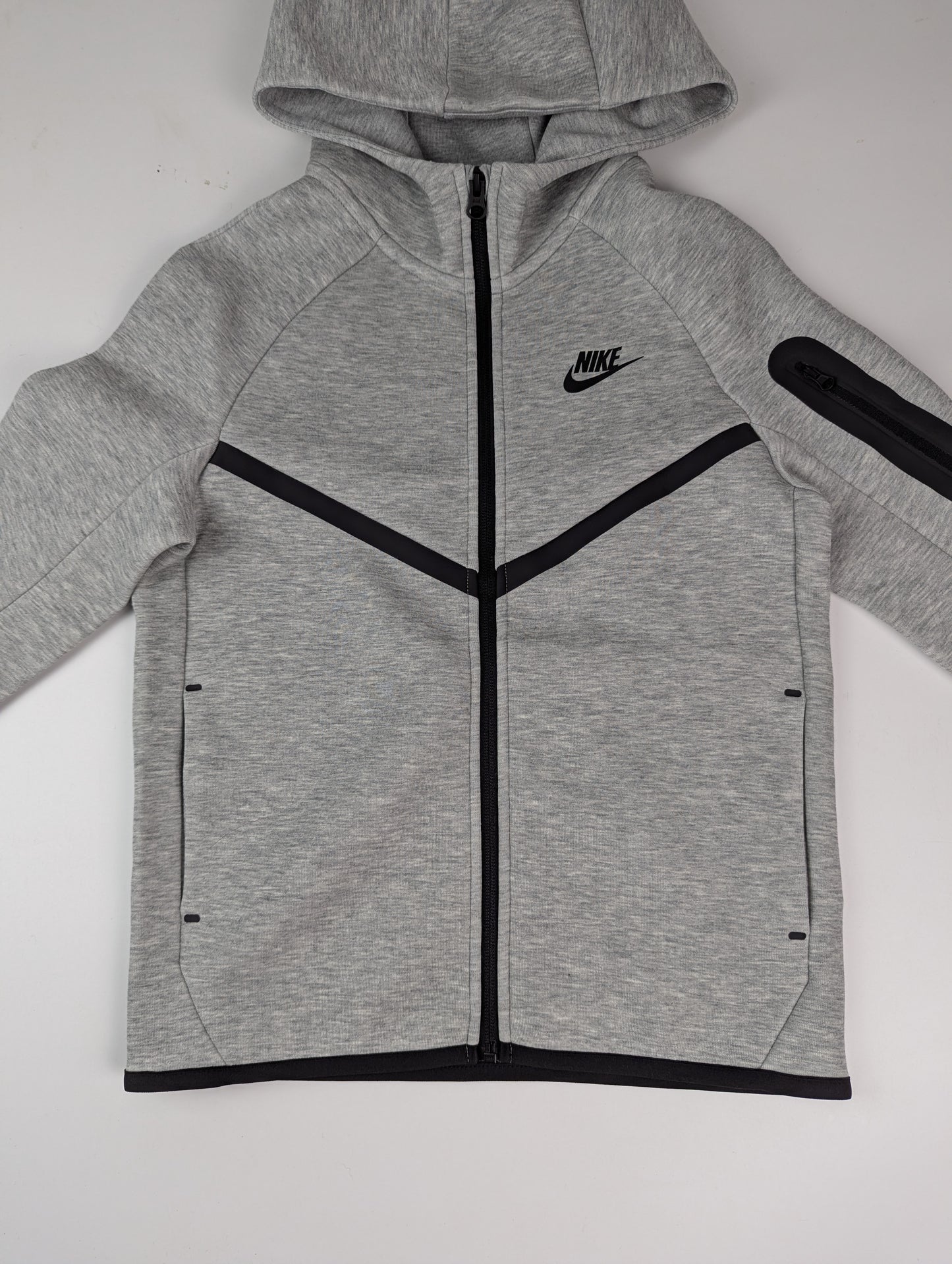Nike Sportswear Tech Fleece Full-Zip Hoodie Juniors - Grey