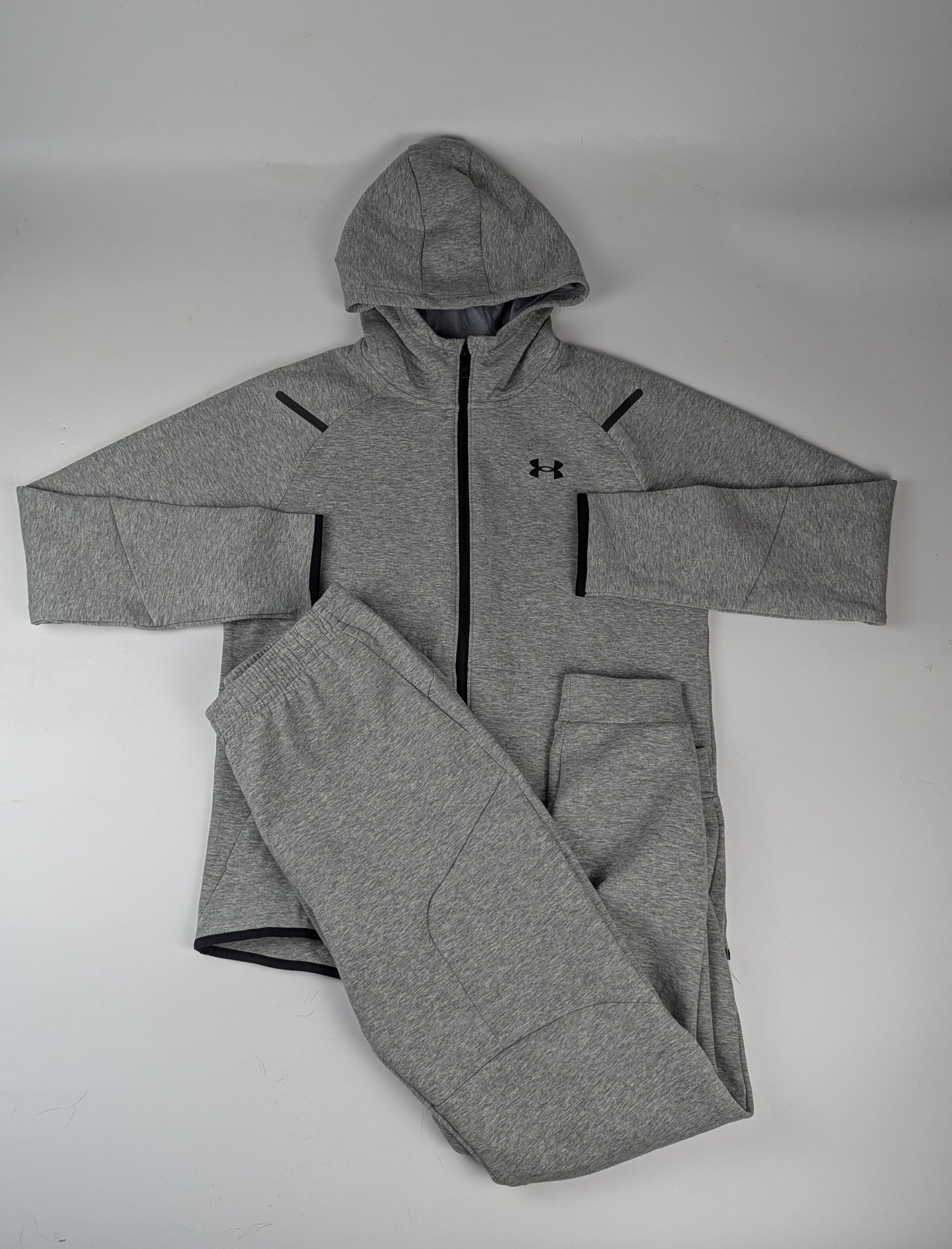 Under Armour Kids' Unstoppable Tech Fleece Full-Zip Tracksuit - Grey
