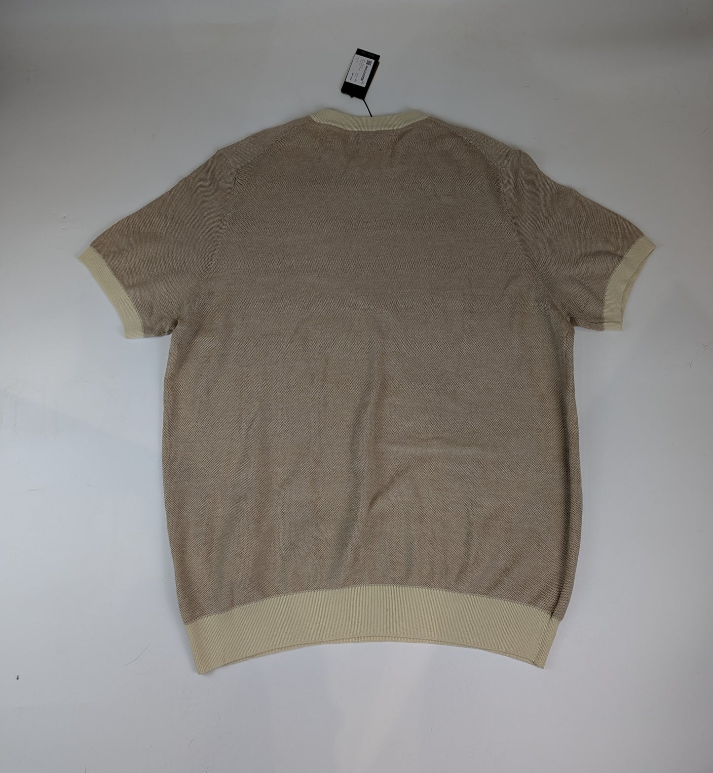 Boss Men's Tantino Knitted T-Shirt - Beige