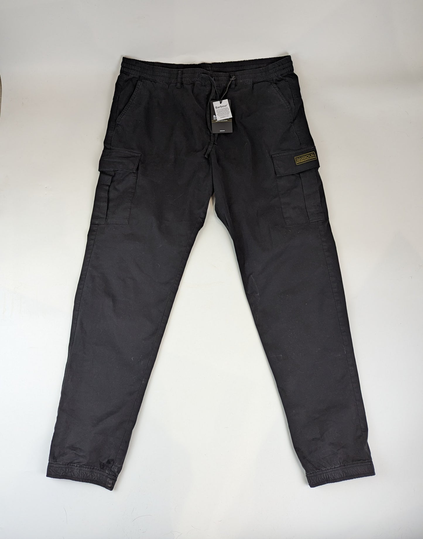 Barbour International Mens Outline Cargo Trousers - Black