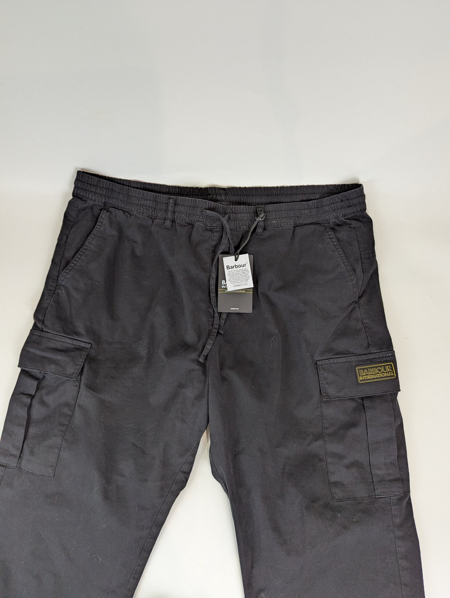 Barbour International Mens Outline Cargo Trousers - Black