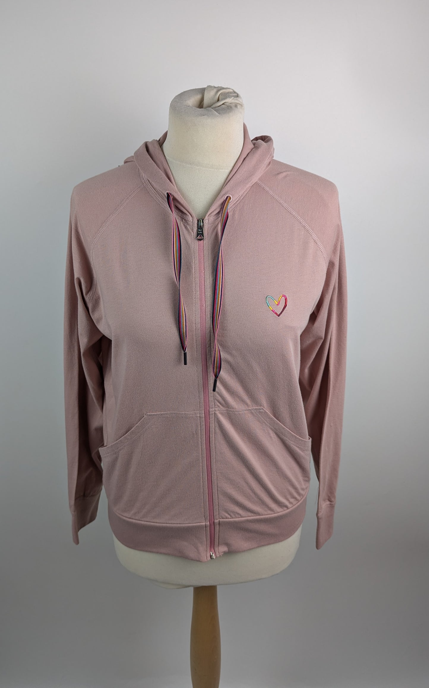 Paul Smith Swirl Womens Full Zip Jersey Hoodie - Pink
