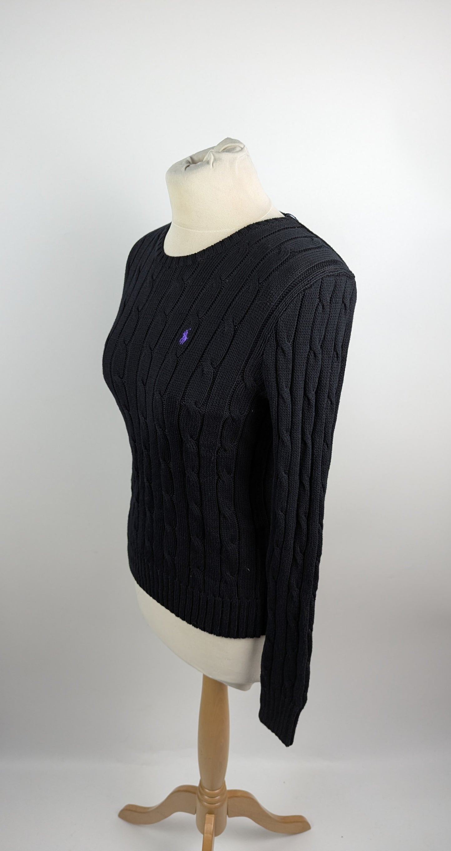 Polo Ralph Lauren Women's Cable-Knit Jumper - Black