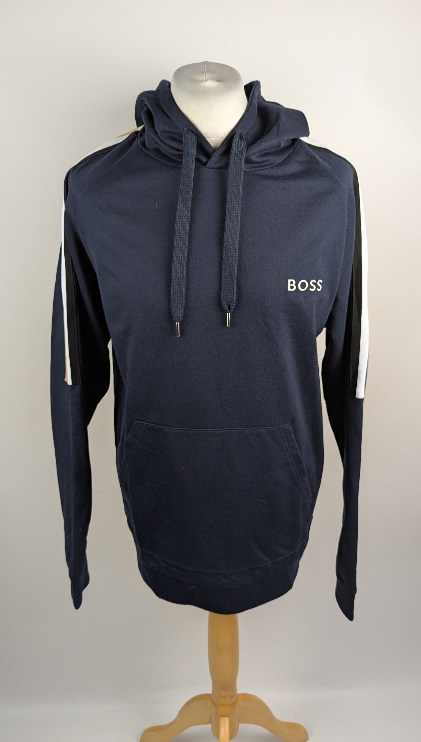 Boss Men's Iconic Pull Over Hoodie - Navy