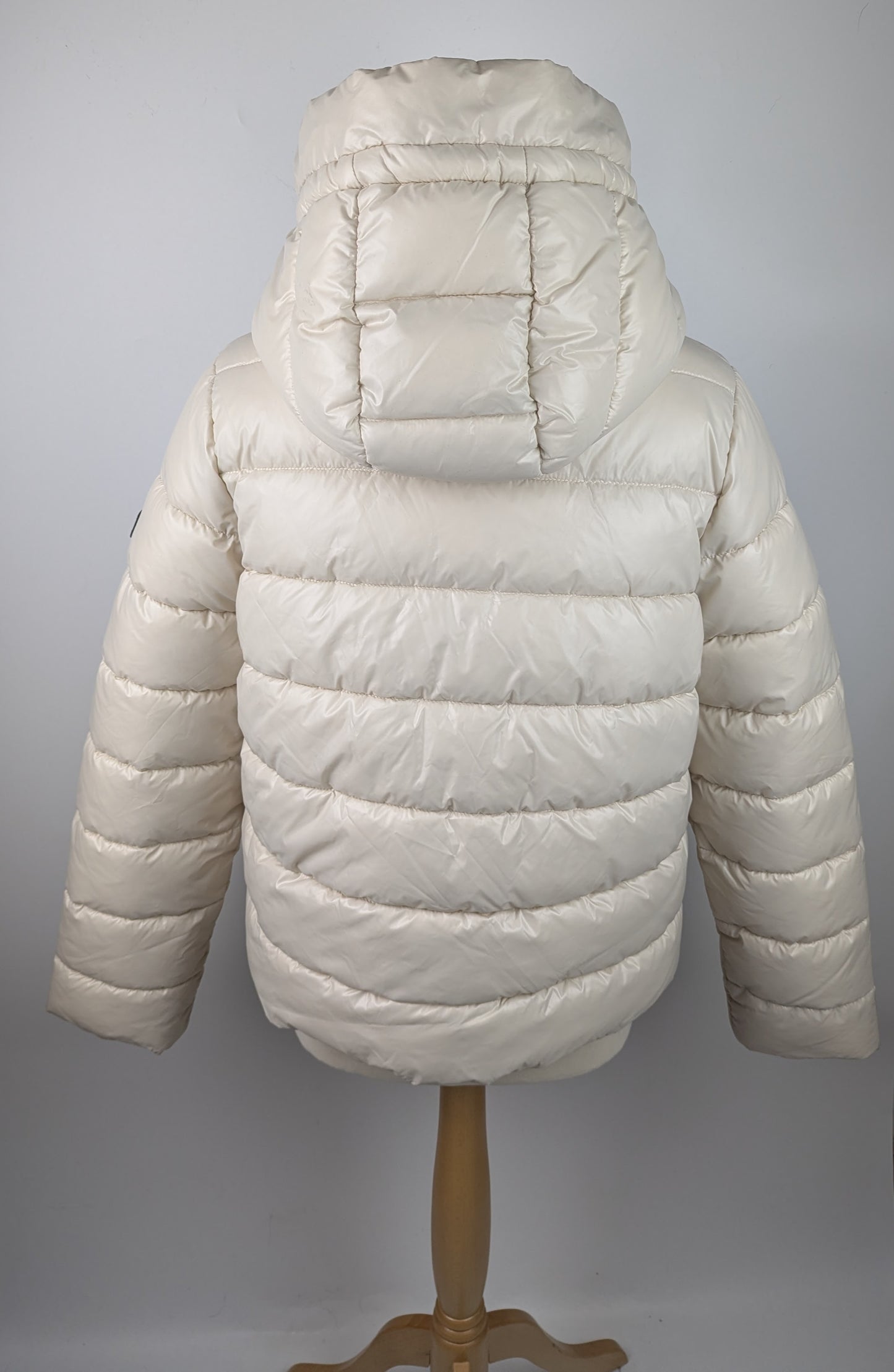 Barbour International Women's Hailey Quilted Short Puffer Jacket - Cream (Silver Cloud)