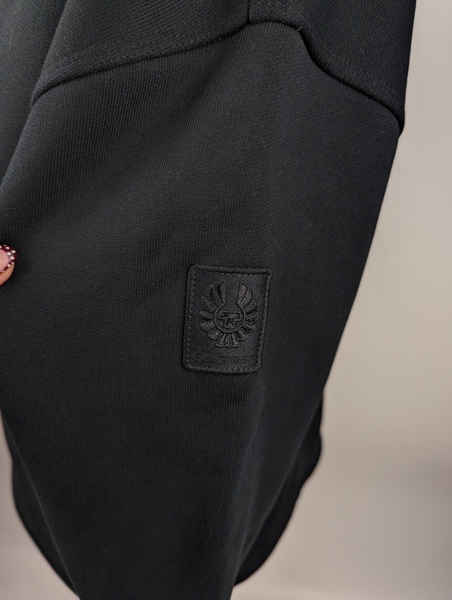 Belstaff Womens Clover Sweatshirt Heavyweight Cotton - Black