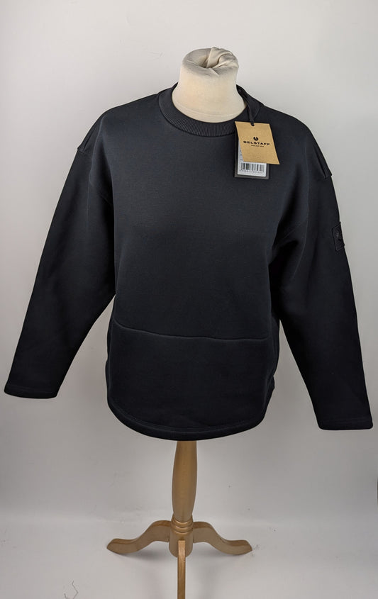 Belstaff Womens Clover Sweatshirt Heavyweight Cotton - Black