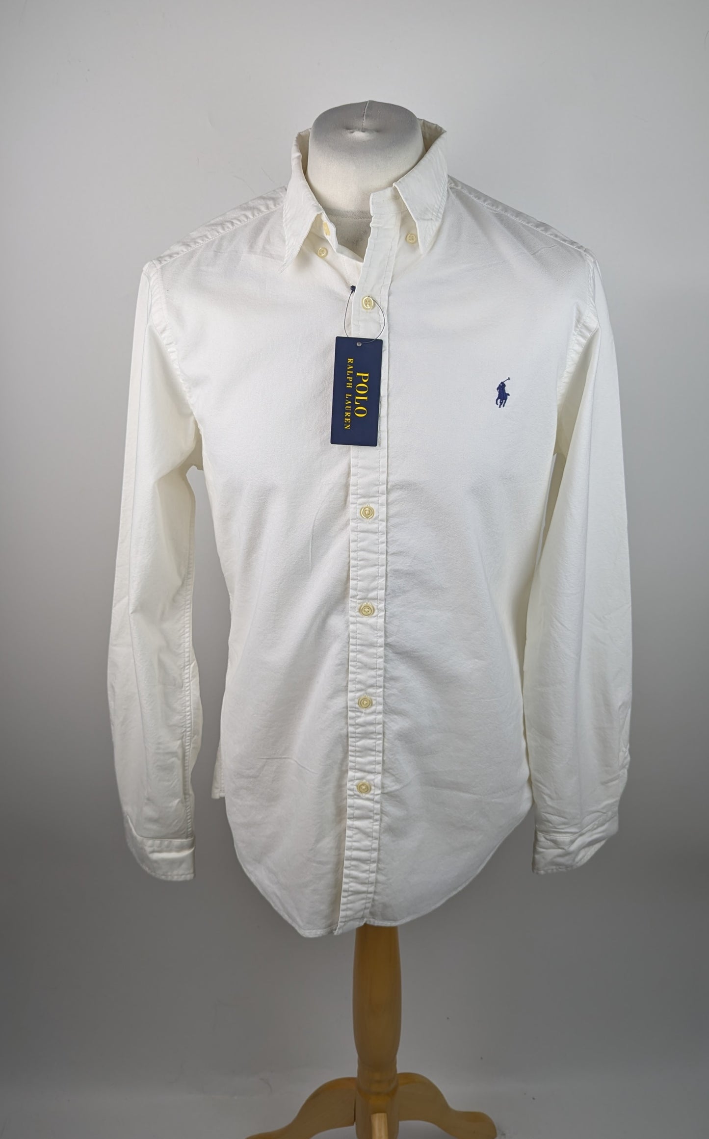 Polo Ralph Lauren Men's Slim Fit Oxford Long Sleeve Shirt - White