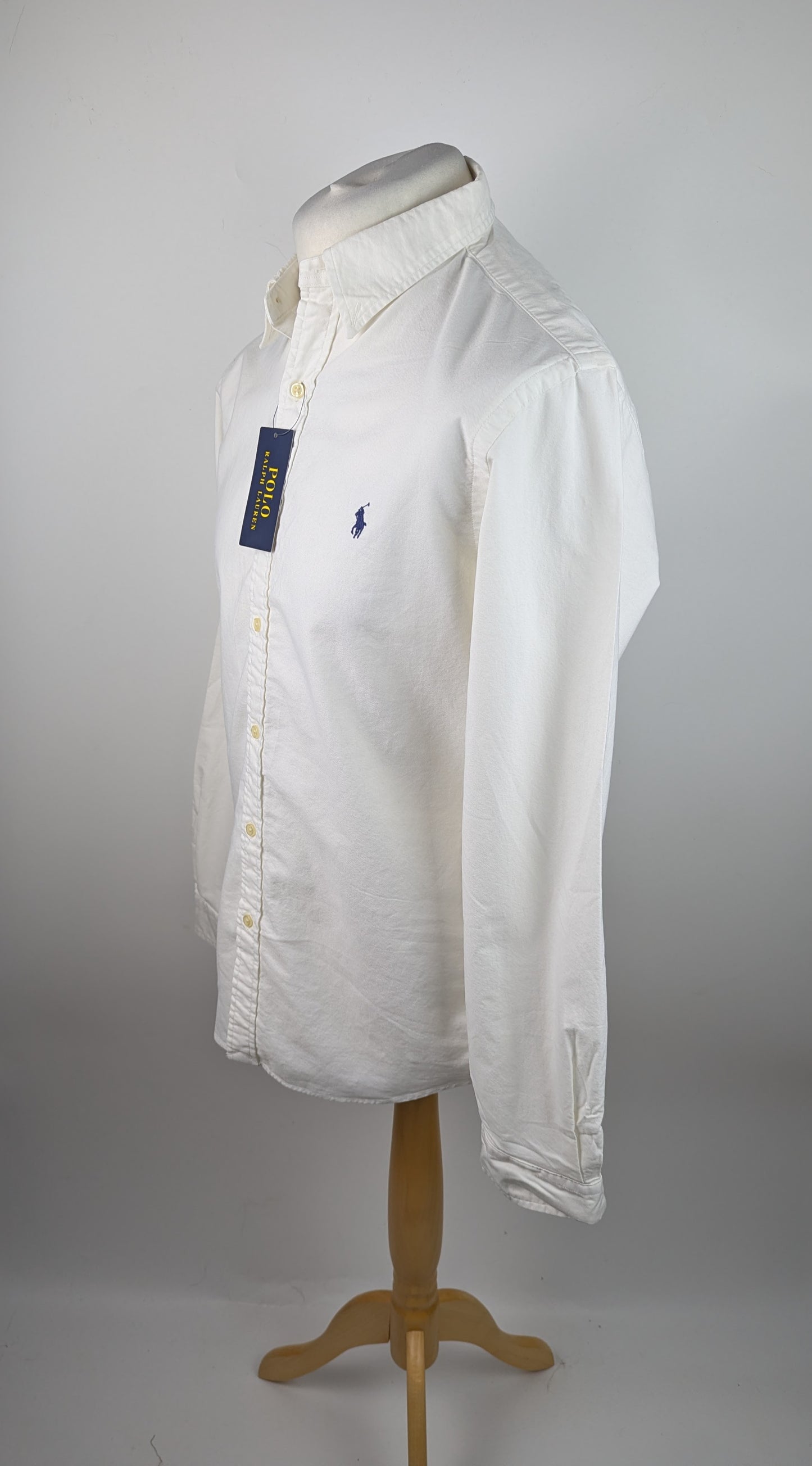 Polo Ralph Lauren Men's Slim Fit Oxford Long Sleeve Shirt - White