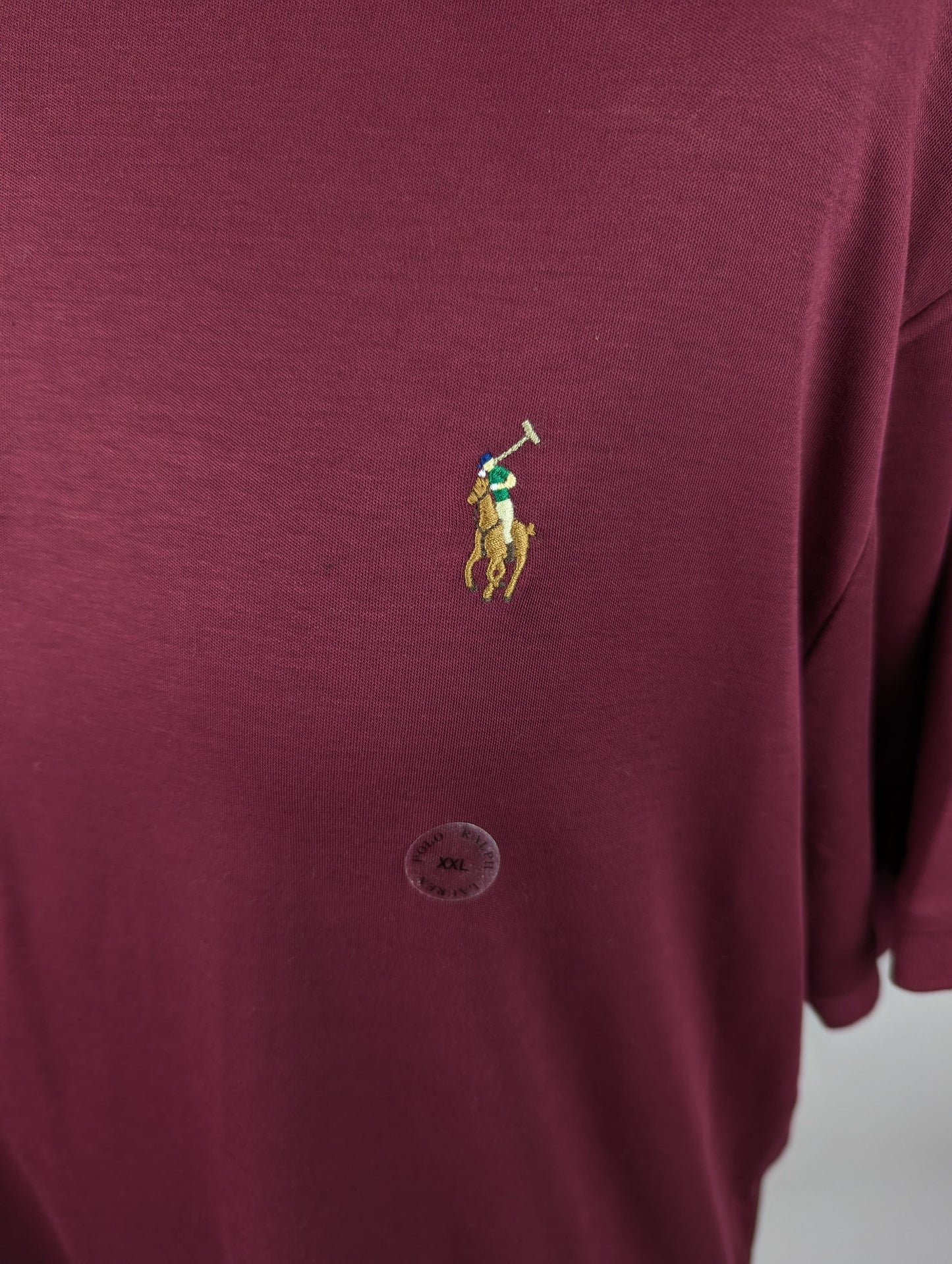 Polo Ralph Lauren Slim Pima Cotton Polo Shit - Wine Red