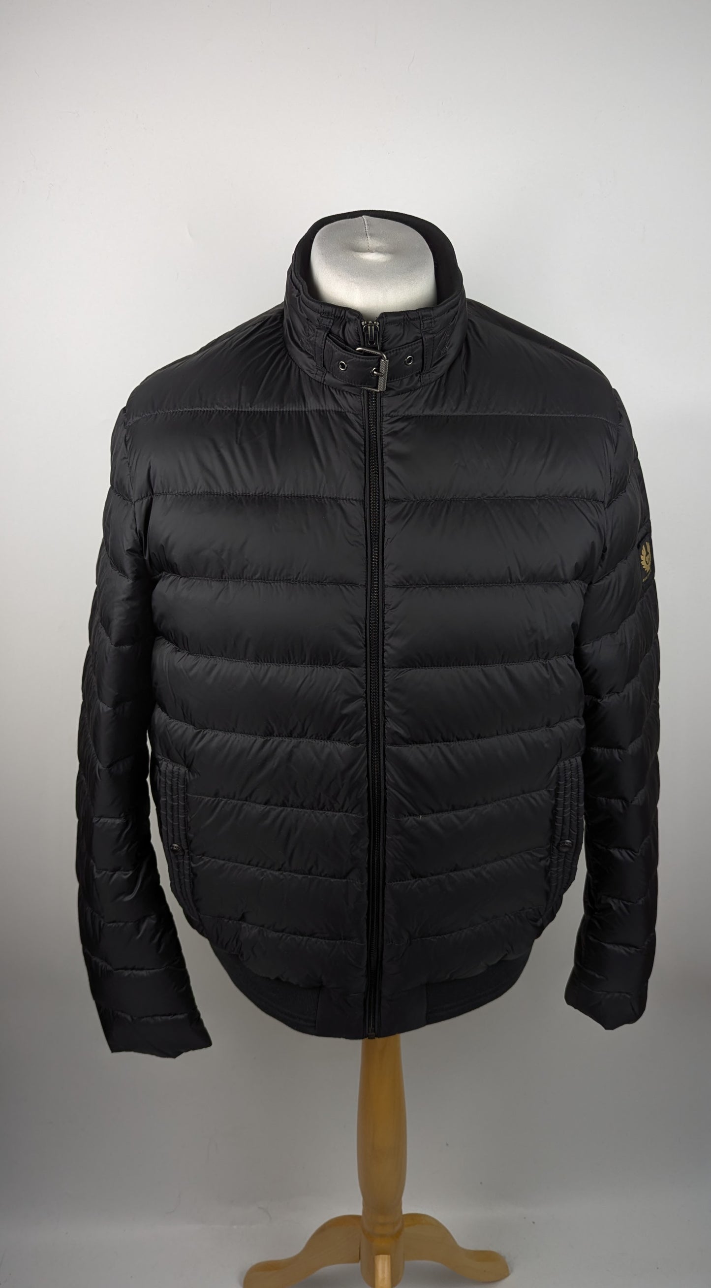 Belstaff Men's Circuit Water Resistant Duck Down Short Puffer Jacket- Black