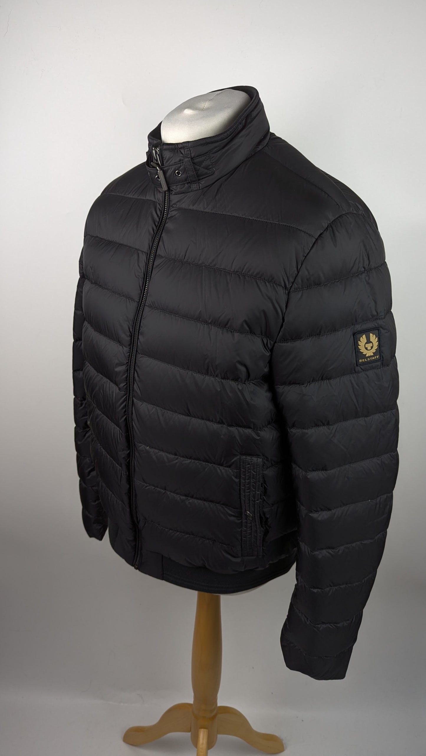 Belstaff Men's Circuit Water Resistant Duck Down Short Puffer Jacket- Black