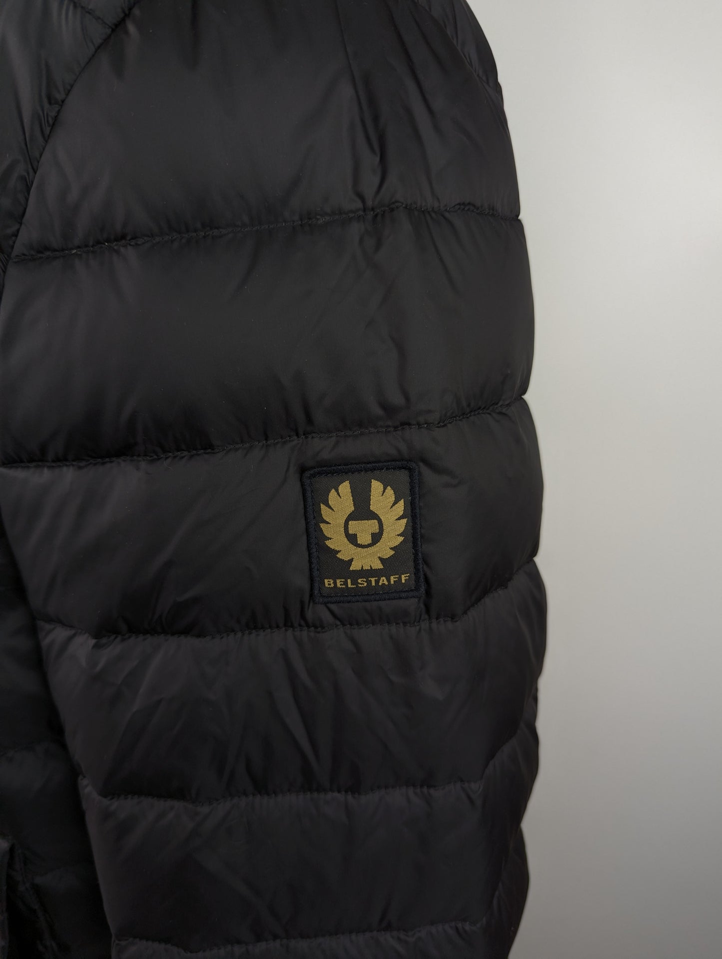 Belstaff Men's Circuit Water Resistant Duck Down Short Puffer Jacket- Black