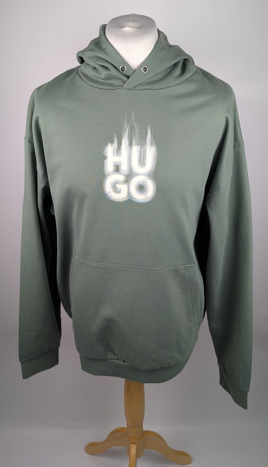Hugo Men's Defino Cotton Hoodie - Green