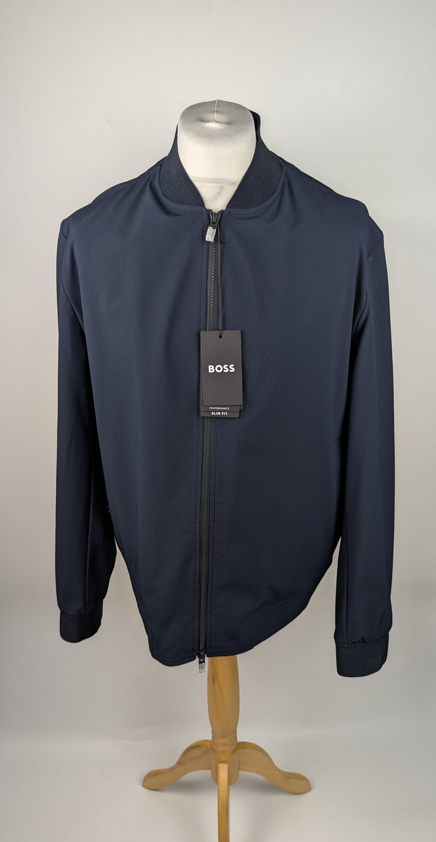 BOSS Mens P-Hanry bmb-wgpk253f Bomber Jacket - Blue