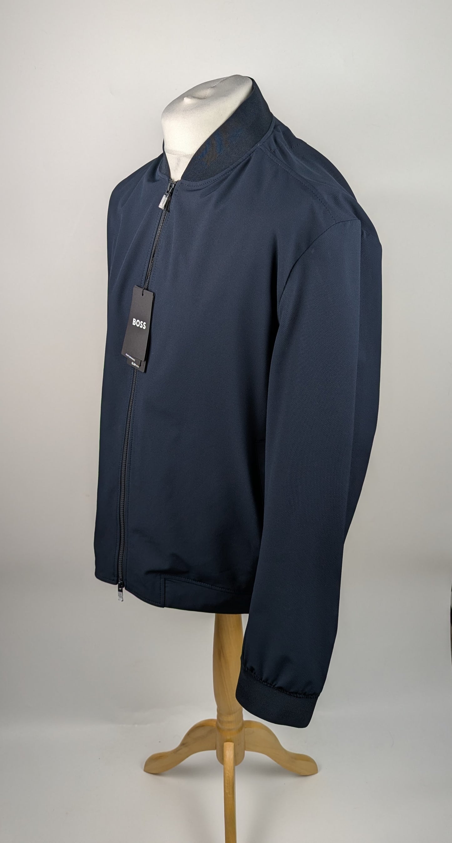 BOSS Mens P-Hanry bmb-wgpk253f Bomber Jacket - Blue