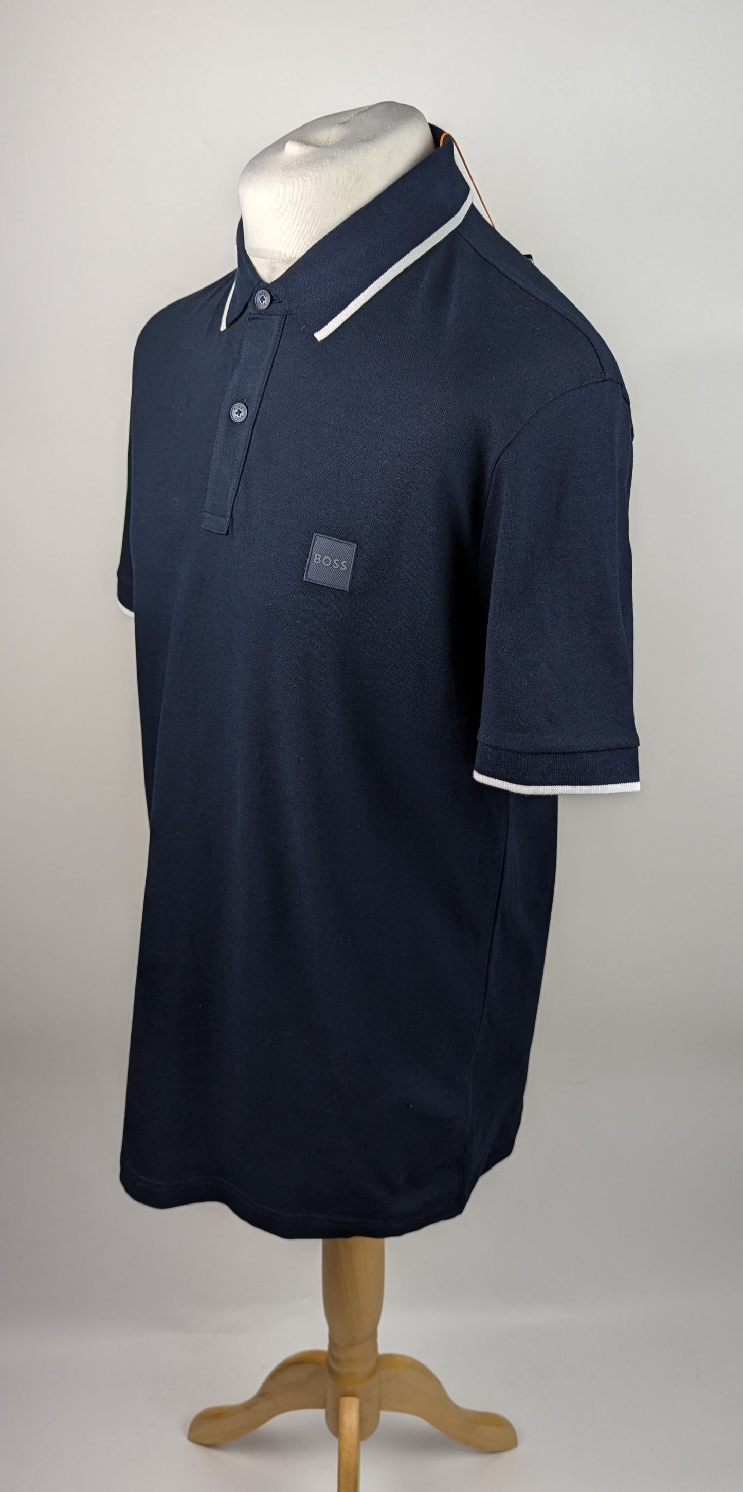 BOSS Passertip Slim Fit Polo Shirt - Dark Blue