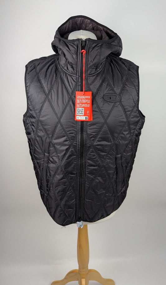 Diesel Men's Fok Logo Weather-Resistant Gielt - Black