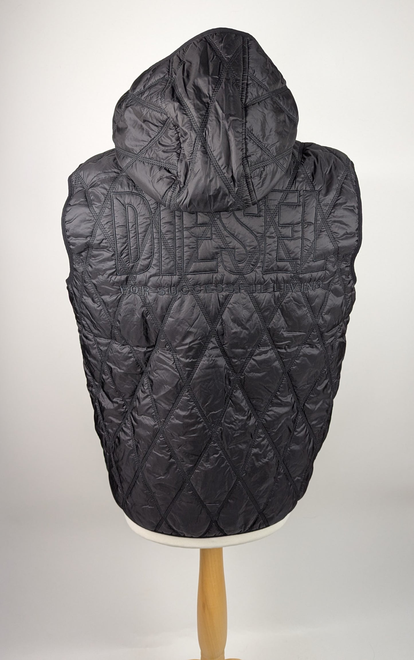 Diesel Men's Fok Logo Weather-Resistant Gielt - Black