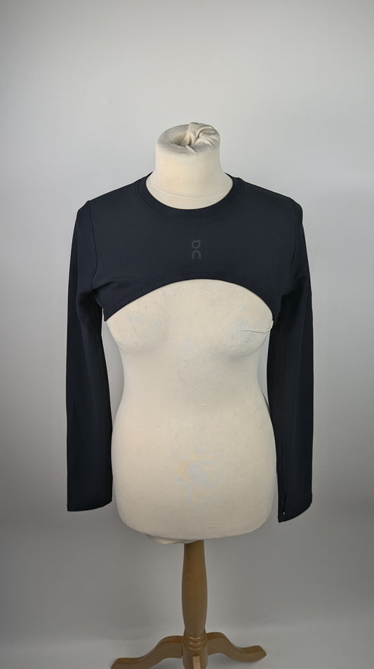 ON Women's Studio Bolero Long-Sleeve Performance Gym Top - Black