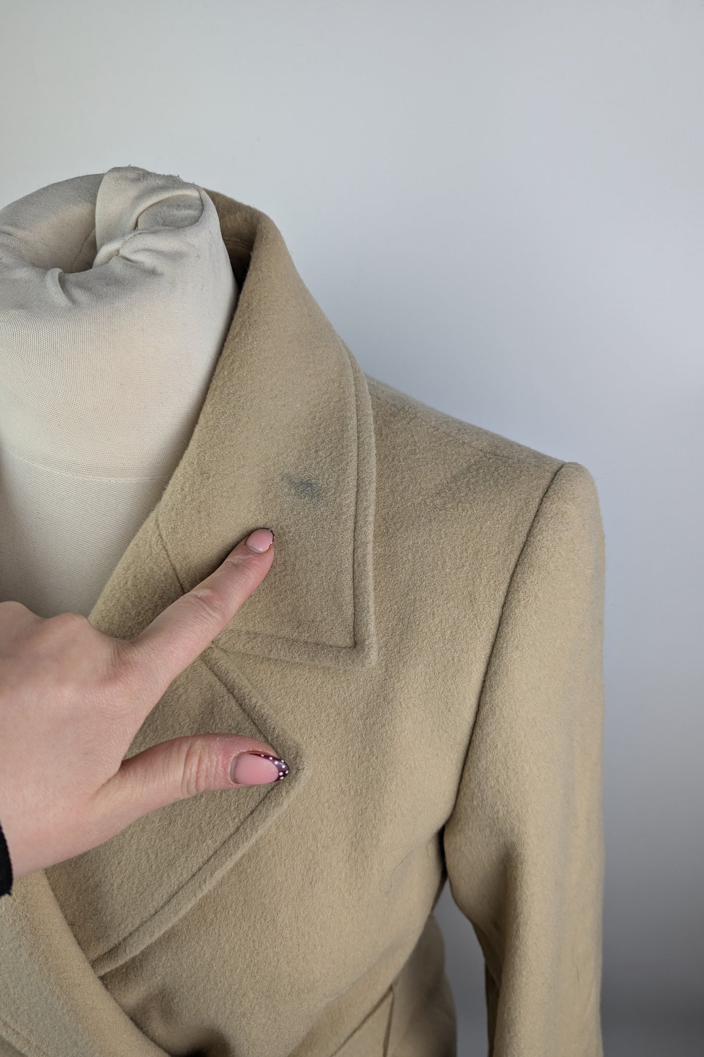 Barbour Women's Clodagh Wool Mid-Length Trench Overcoat - Camel