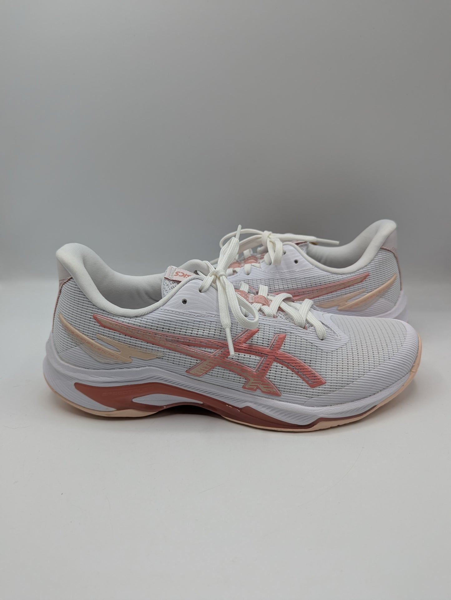 Asics Netburner Ballistic FF Netball Shoes Womens - White/Rose