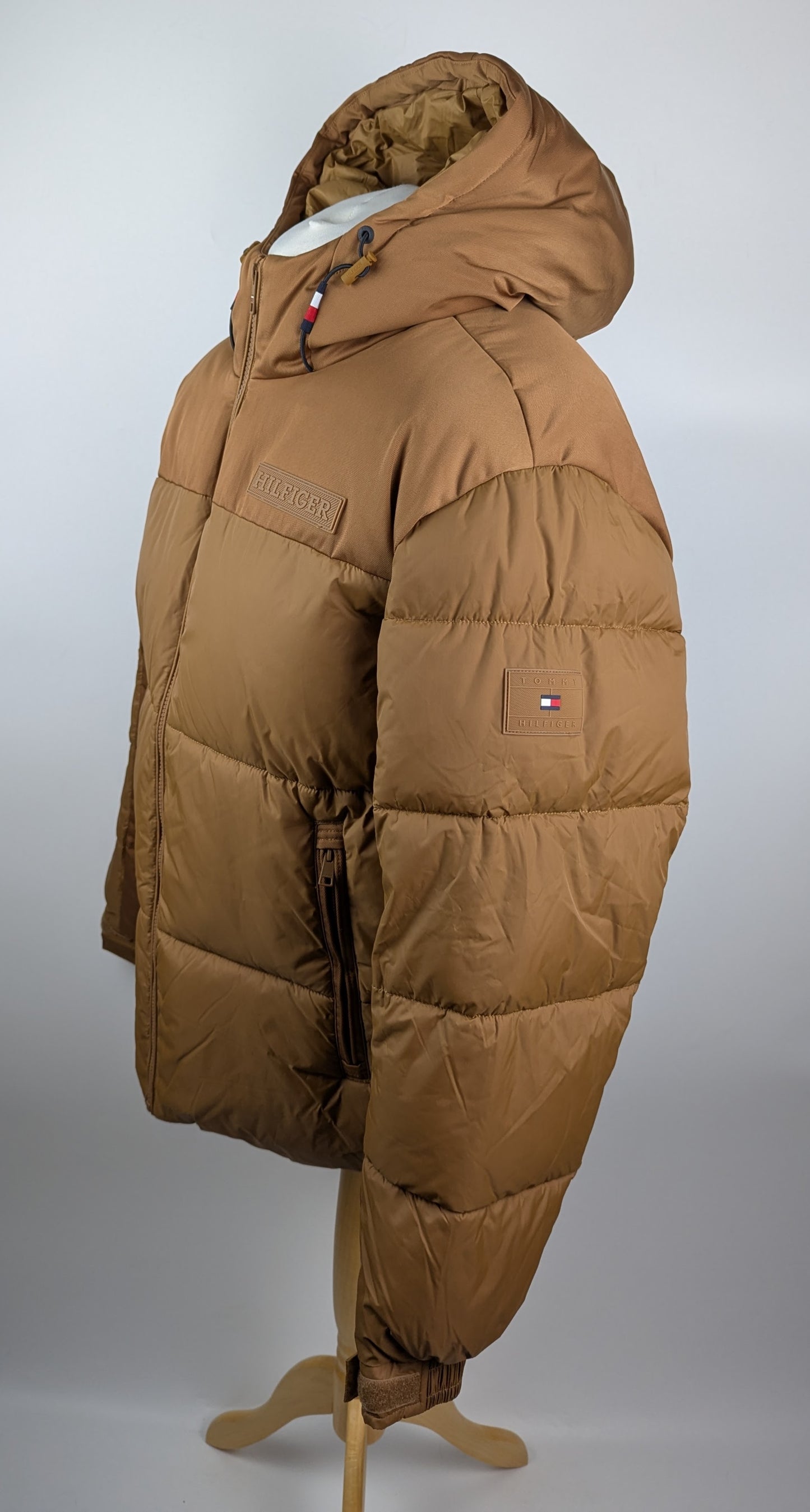 Tommy Hilfiger mens New York hooded Jacket - Khaki Brown