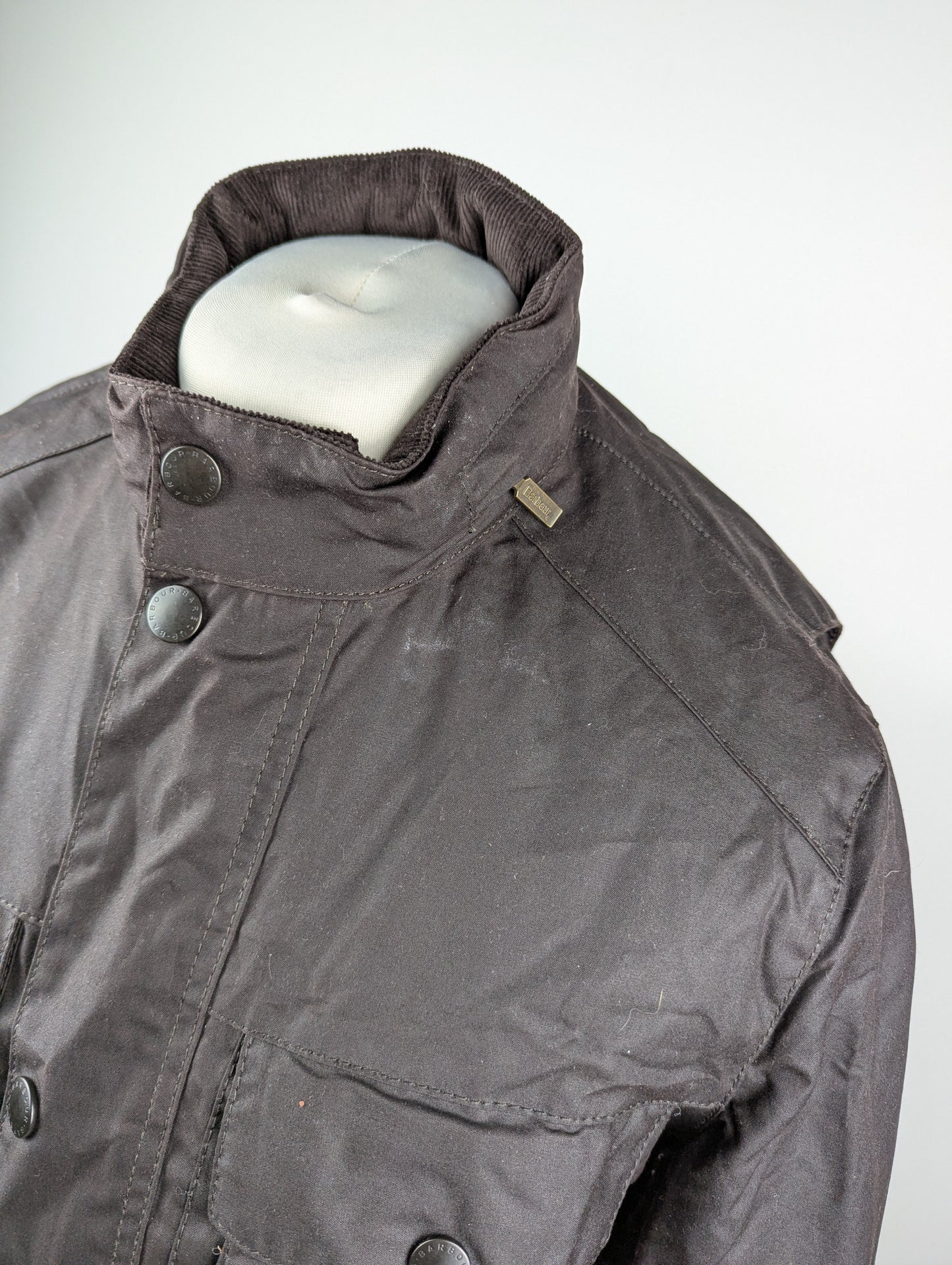 Barbour Men's Corbridge Water Resistant Waxed Tailored Fit Wax Jacket - Rustic (Brown)