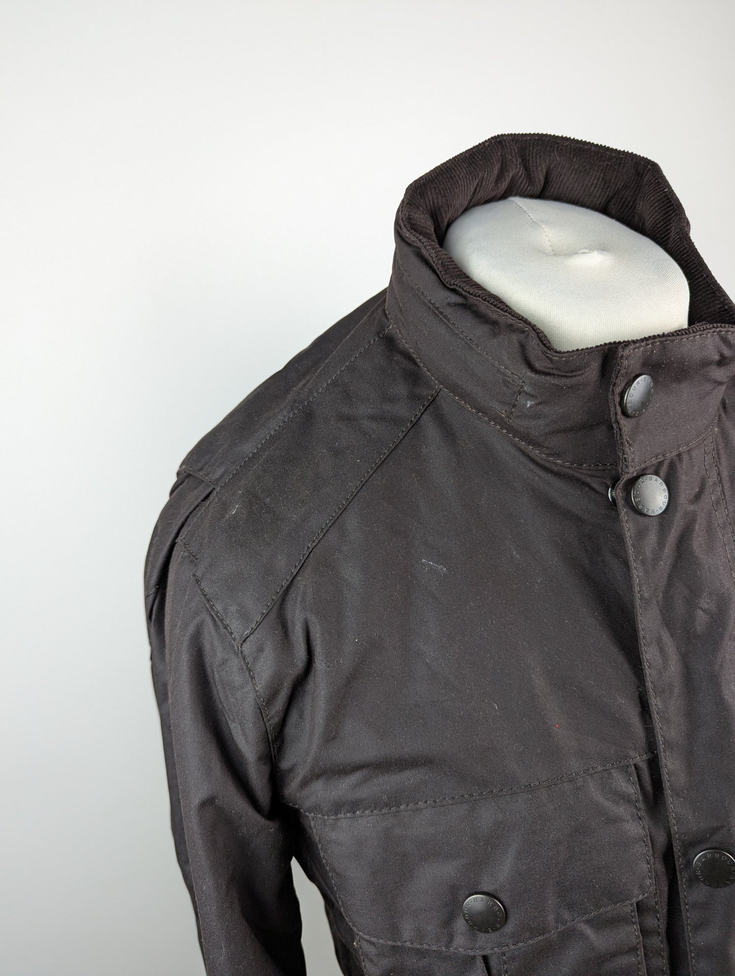 Barbour Men's Corbridge Water Resistant Waxed Tailored Fit Wax Jacket - Rustic (Brown)