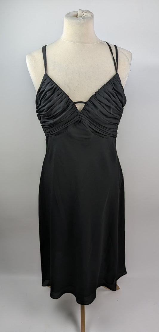 Lauren Ralph Lauren Women's Double-Strap Georgette Slip Dress - Black