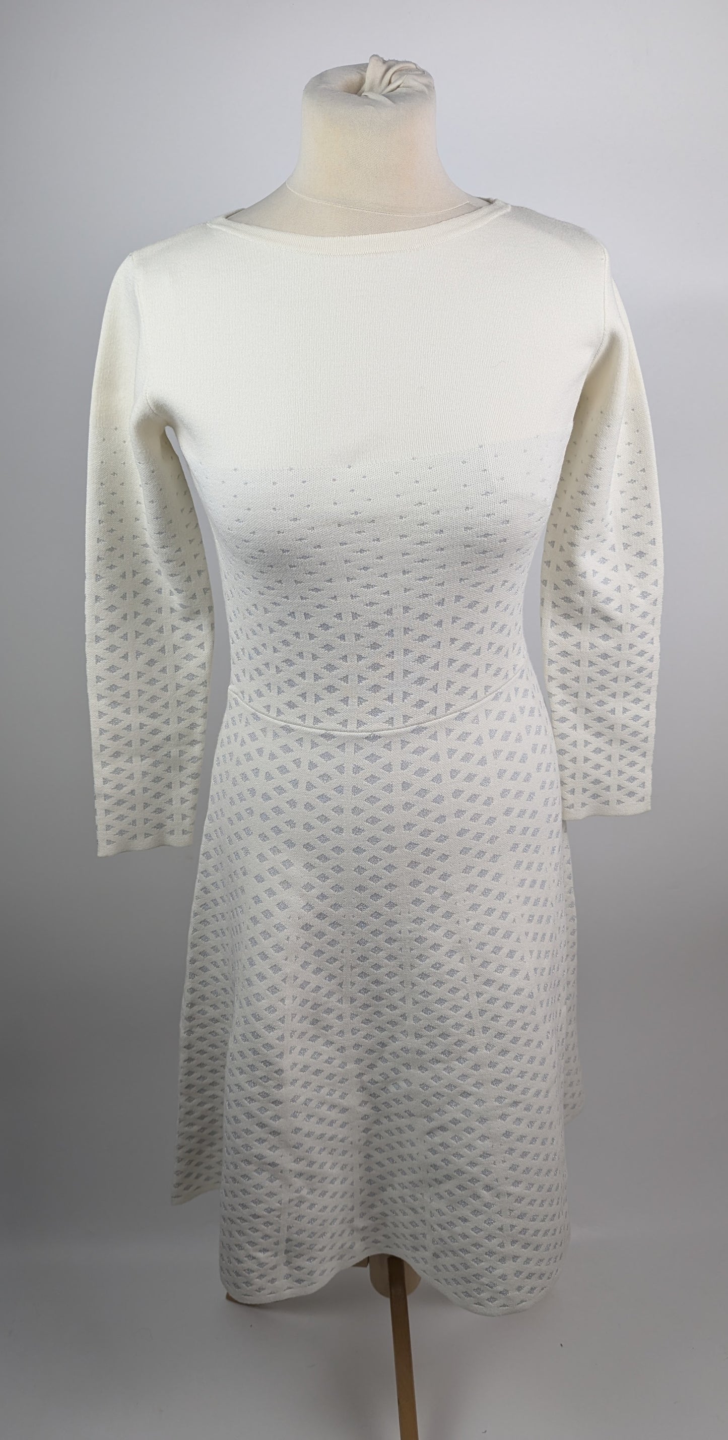 Boss Women's Knitted Dress - White / Silver