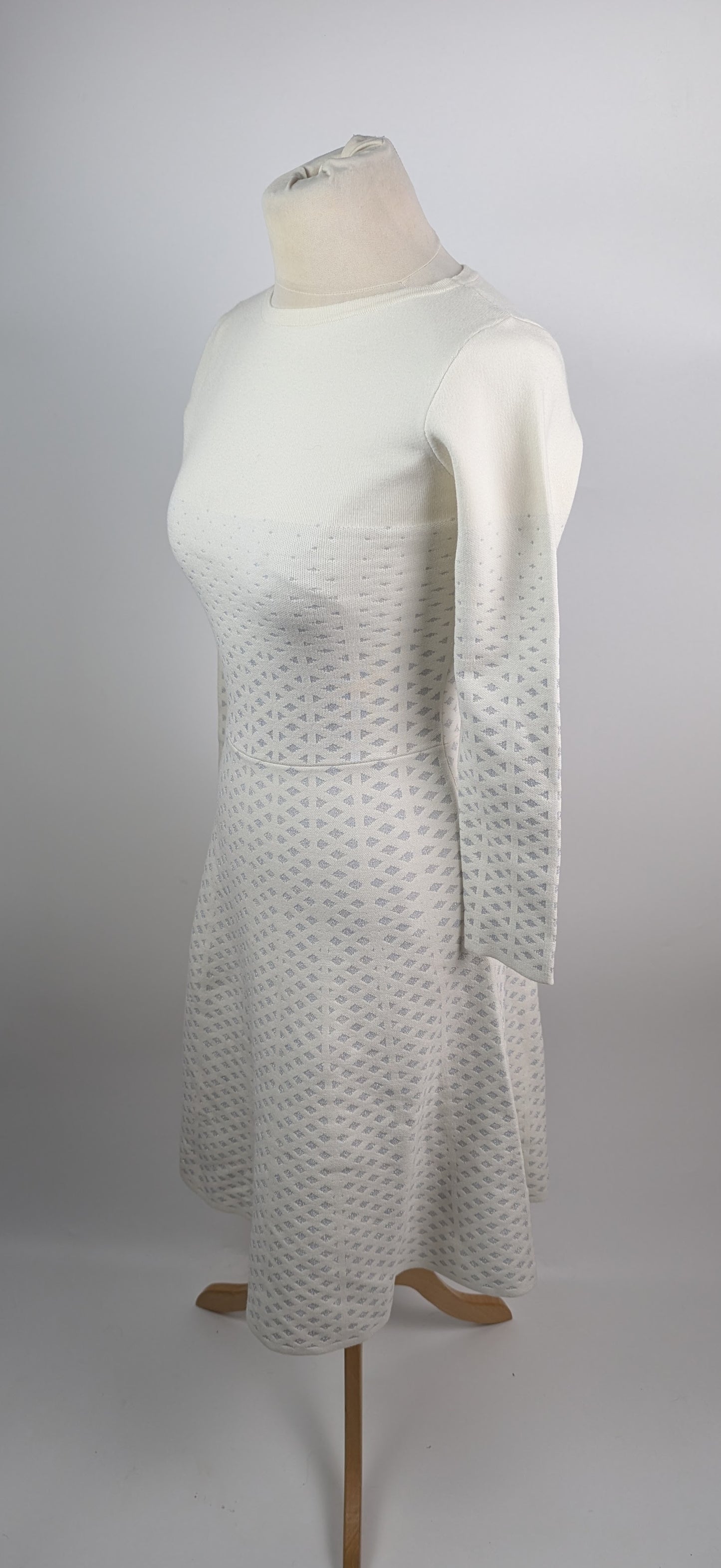 Boss Women's Knitted Dress - White / Silver