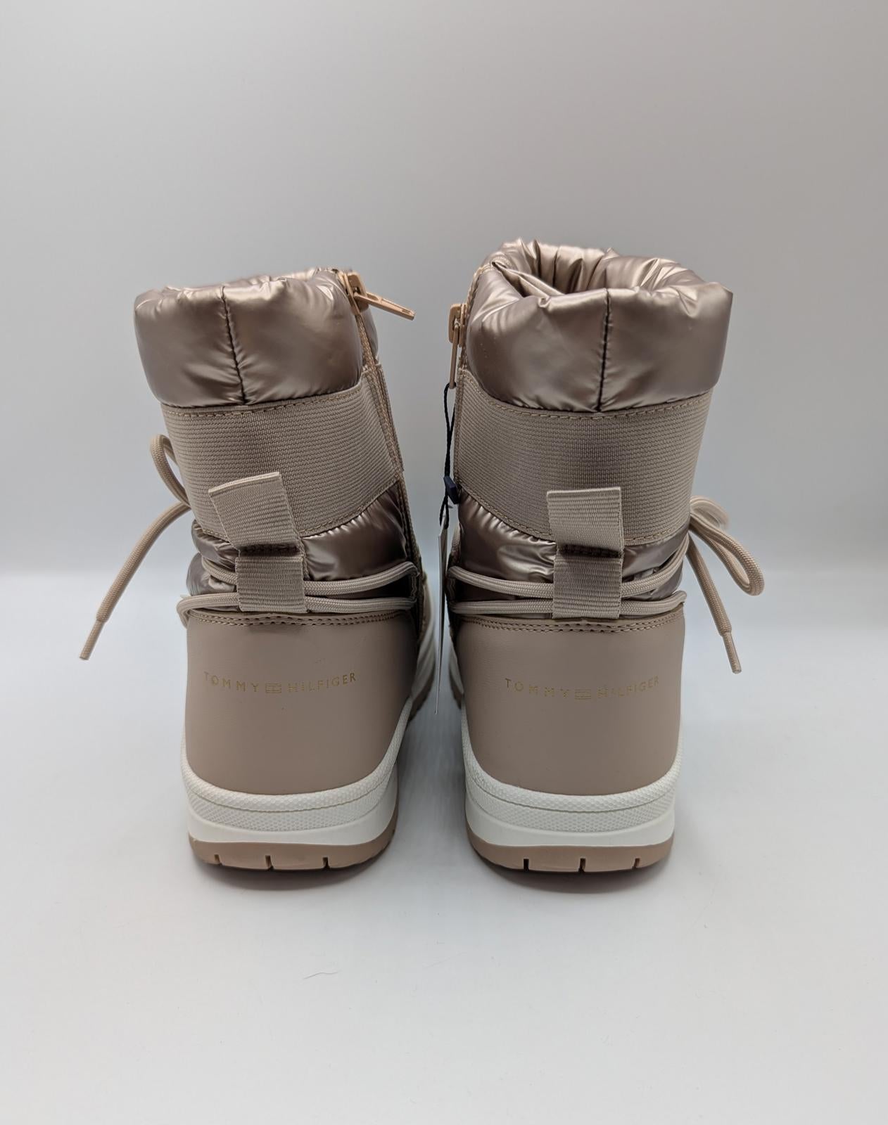 Tommy Hilfiger Womens Waterproof Fine Cleat Snow - Rose Gold
