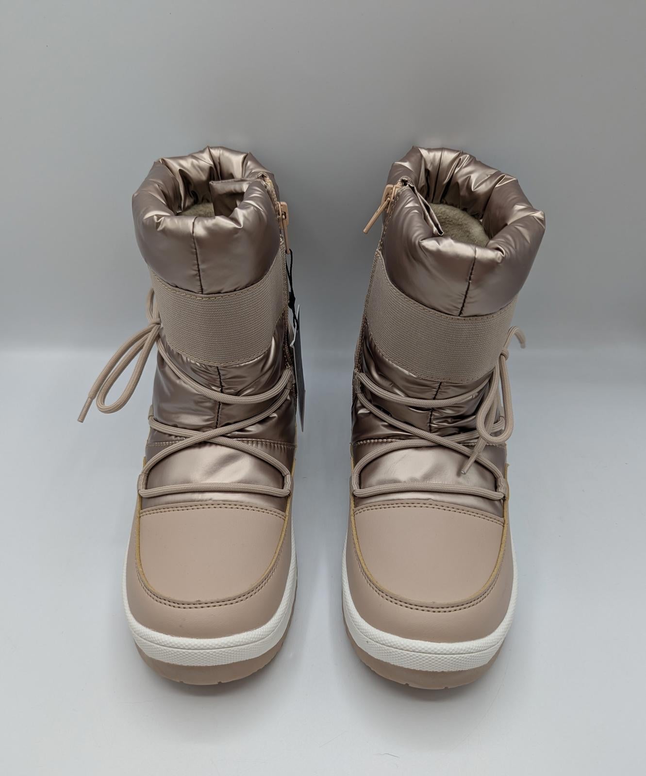 Tommy Hilfiger Womens Waterproof Fine Cleat Snow - Rose Gold