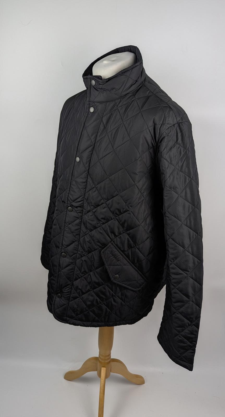 Barbour Mens Chelsea Sportsquilt Jacket - Balck