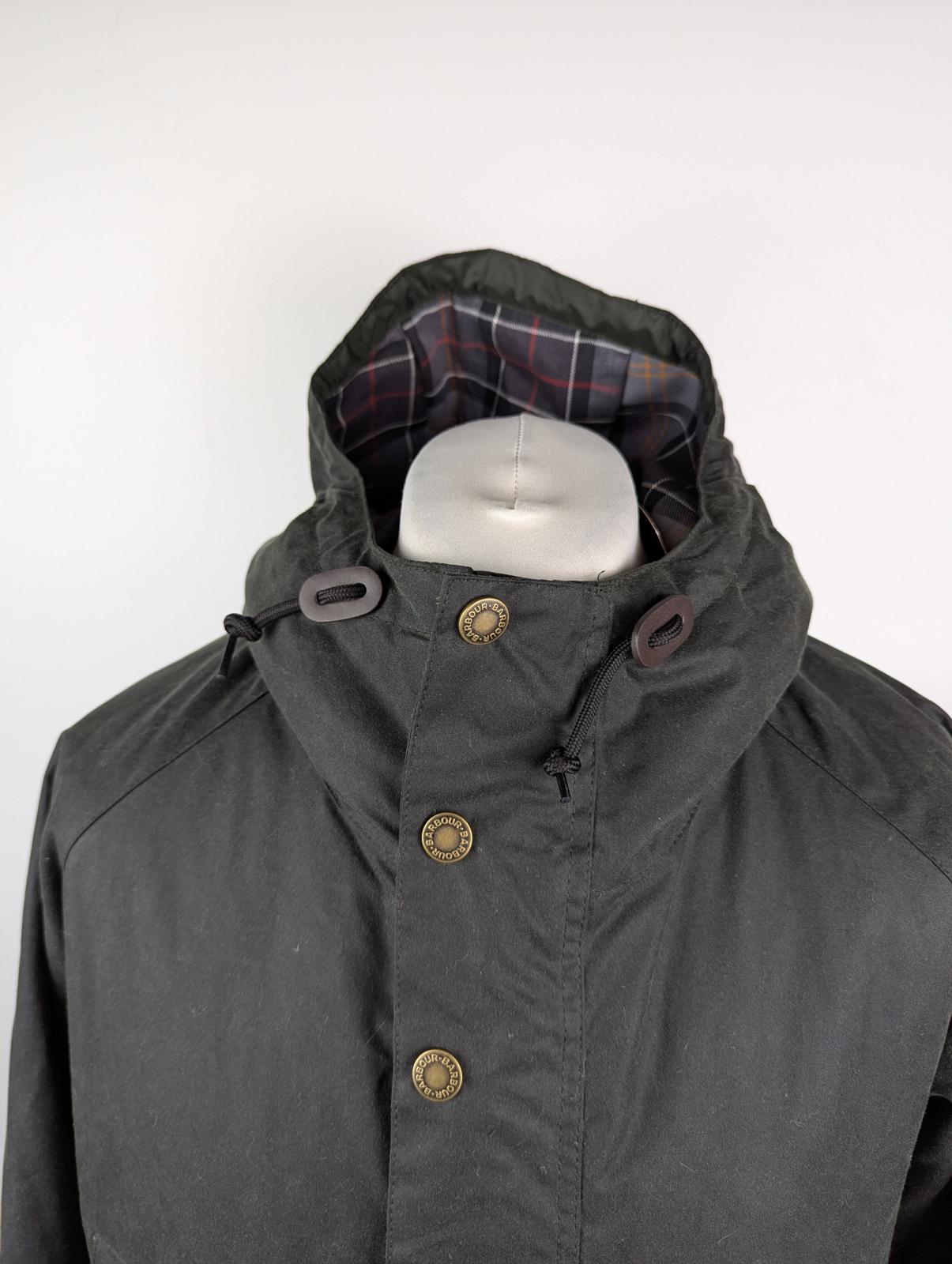 Barbour Mens Reel Waxed Long Sleeve Wax Jacket - Sage Green