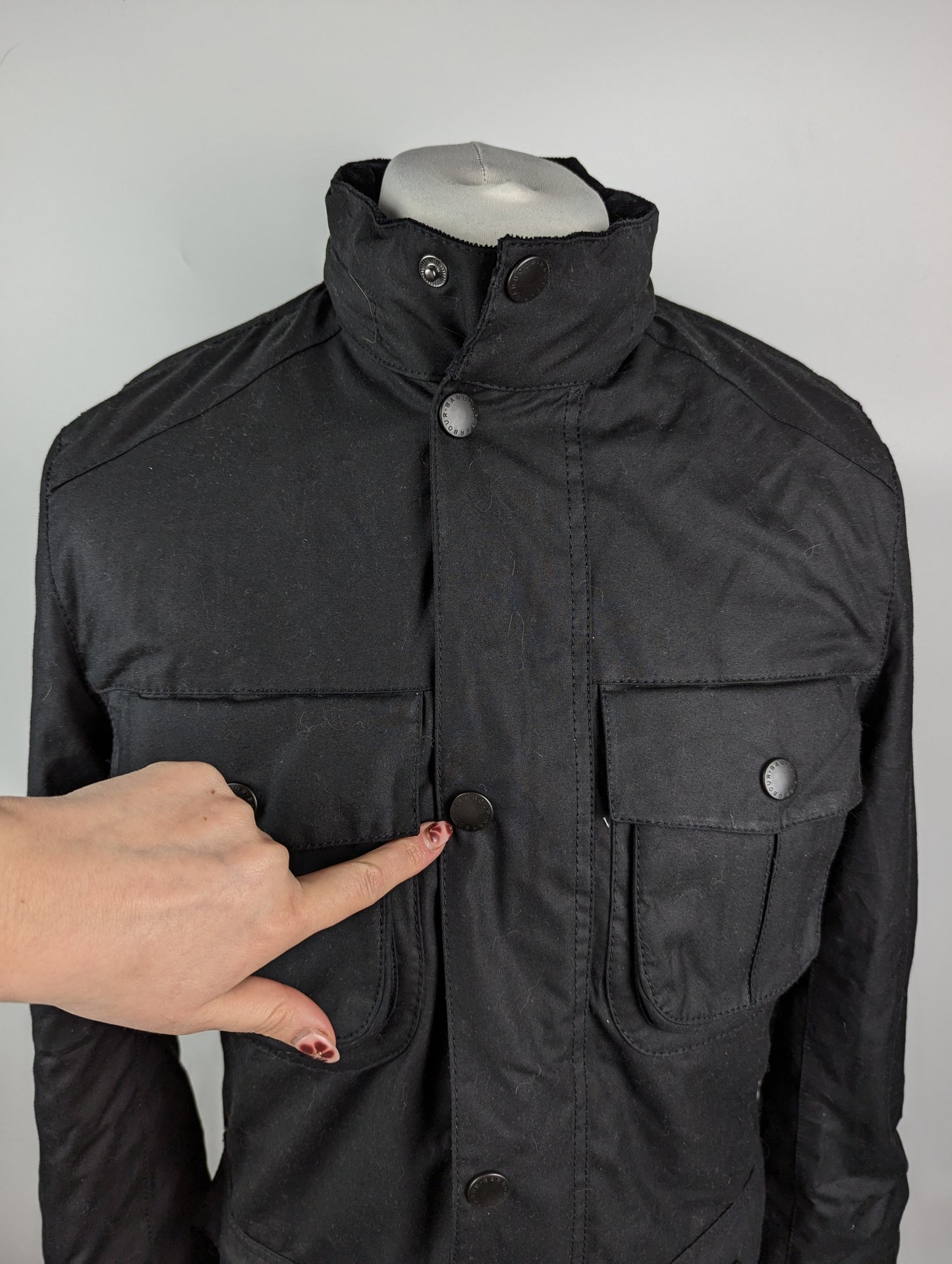 BARBOUR Men's Corbridge Wax Jacket - Black