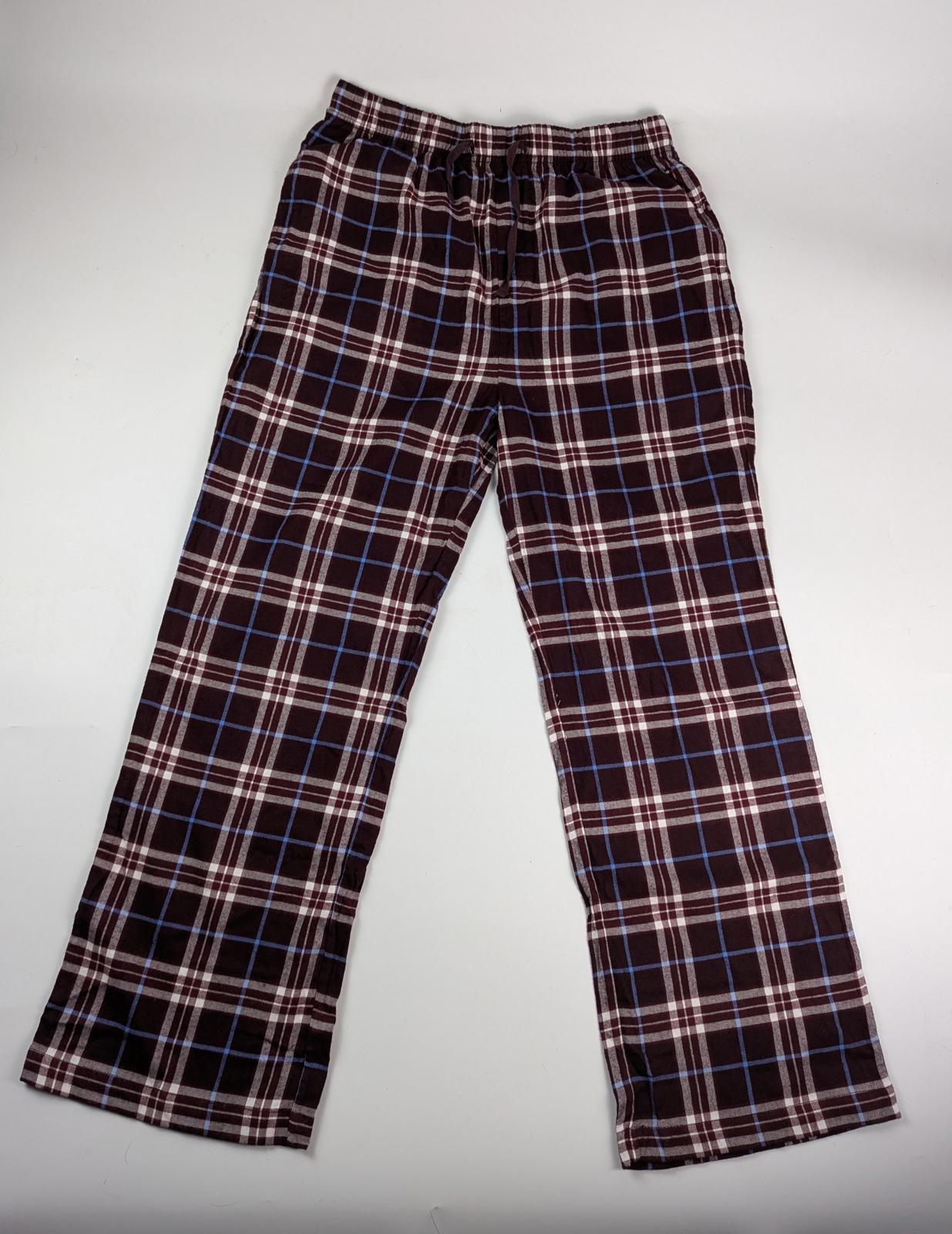 Tommy Hilfiger Tartan Pyjama Set size uk large mens in burgundy red / blue new
