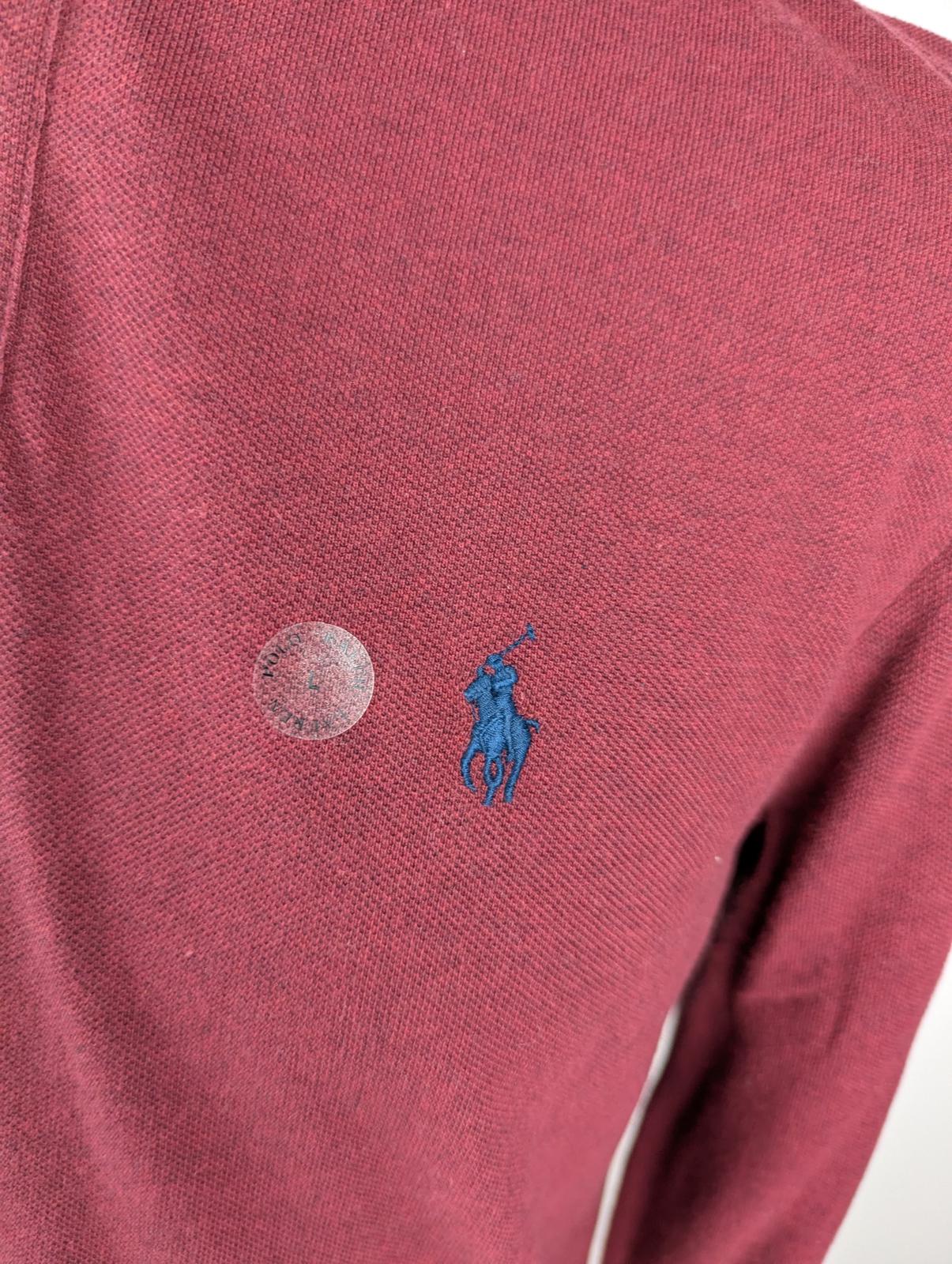 Polo Ralph Lauren Custom Slim Fit Mesh Polo Shirt - Burgundy Red