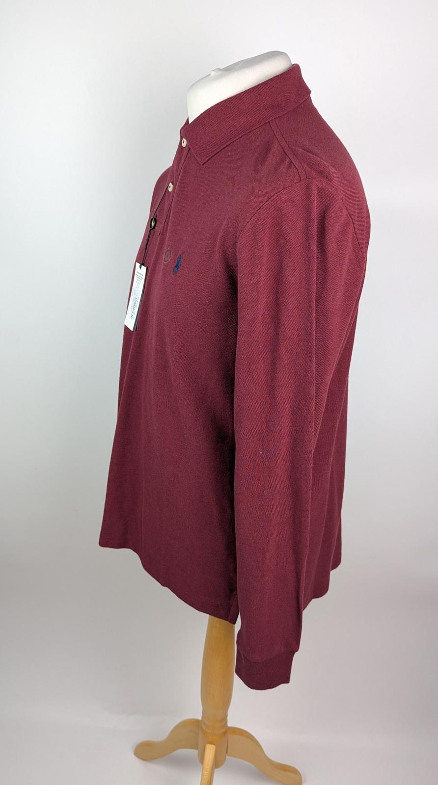 Polo Ralph Lauren Custom Slim Fit Mesh Polo Shirt - Burgundy Red
