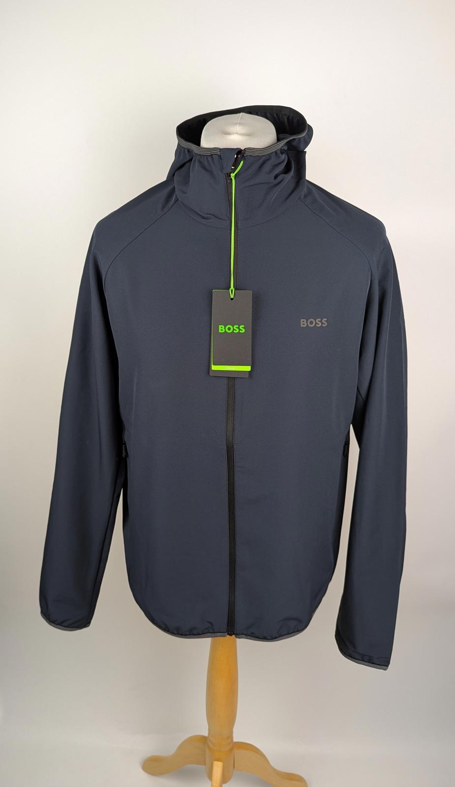 Boss Men's Commuter Green Softshell Jacket - In Navy