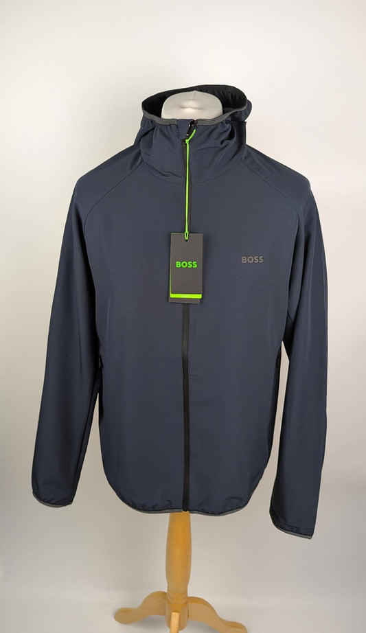 Boss Men's Commuter Green Softshell Jacket - In Navy