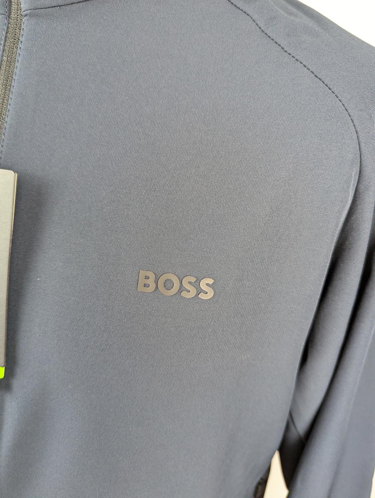Boss Men's Commuter Green Softshell Jacket - In Navy