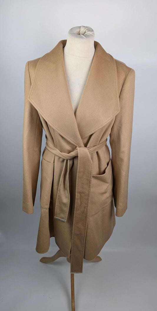 BOSS Womens Cinesi Wool overcoat - Brown