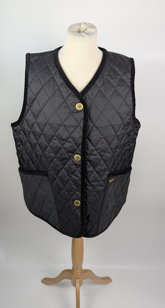 Barbour Women's Enid Diamond Quilted Sleeveless Gilet - Black