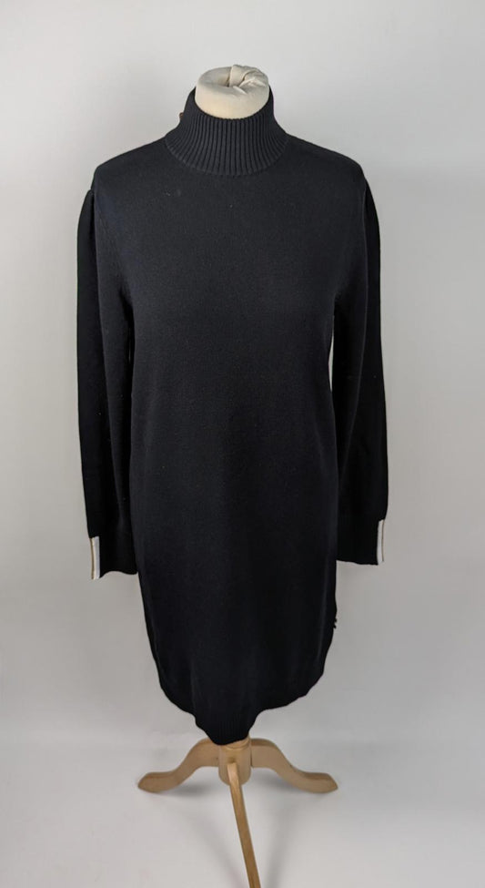 Boss Womens Fuenta high neck knit Dress - Black
