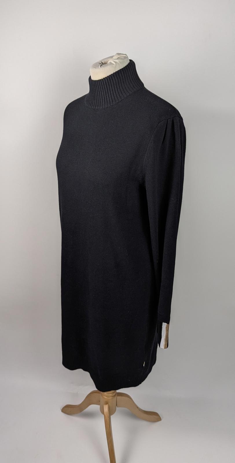 Boss Womens Fuenta high neck knit Dress - Black